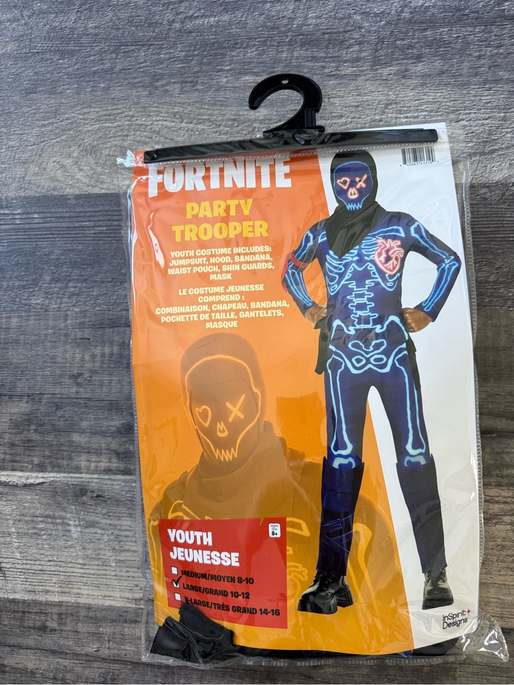 Kids Fortnite Party Trooper Costume with Hood